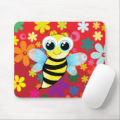 Glückliche Biene Mousepad (Mit Mouse)