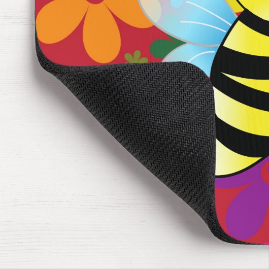 Glückliche Biene Mousepad (Ecke)