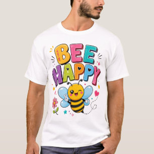 Glückliche Biene Süße Biene Grafik T-Shirt Lusti