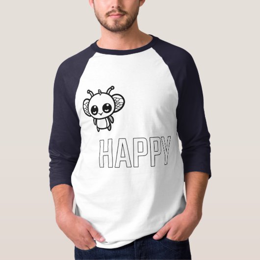 Glückliche Biene :) T-Shirt (Vorderseite)