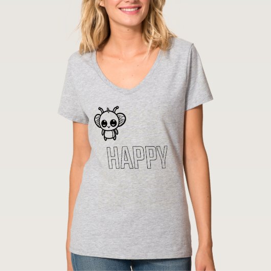 Glückliche Biene :) T-Shirt (Vorderseite)