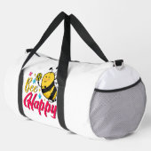 Glückliche Bienen-Blumen-Cartoon Duffle Bag (Rechte Ecke)