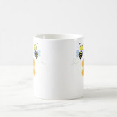 Glückliche Bienen und Honigwaben Kaffeetasse (Mittel)