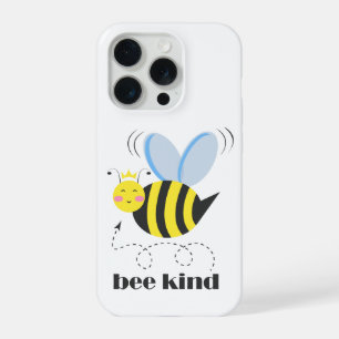 Glückliche Bienenprinzessin mit Krone und Slogan S iPhone 15 Pro Hülle