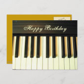 Glückliche Birthday_ Postkarte (Vorne/Hinten)