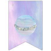 Glückliche Birthday Sonne und Planeten jagen Wimpelkette (Erste Fahne)