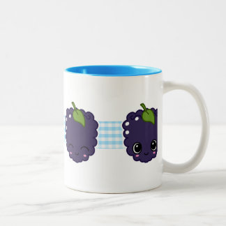 Glückliche BlackBerry-Tasse Zweifarbige Tasse