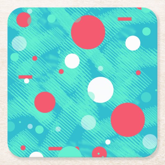 Glückliche Blasen / Balls Papier Untersetzer (Vorderseite)