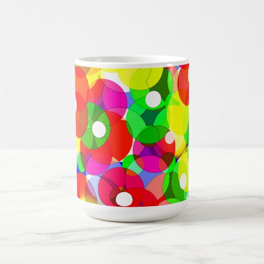 Glückliche Blasen Kaffeetasse (Mittel)