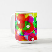 Glückliche Blasen Kaffeetasse (Vorderseite Links)
