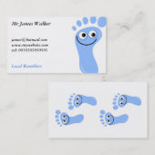 Glückliche blaue Füße, Herr James Walker, Visitenkarte (Vorne/Hinten)