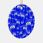 Glückliche blaue Füße Keramik Ornament (Rechts)