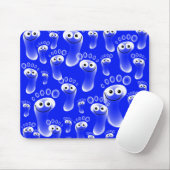 Glückliche blaue Füße Mousepad (Mit Mouse)