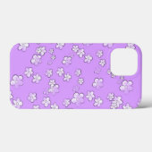 Glückliche Blume 4 - Violet - Niedliche Girly Case (Rückseite (Horizontal))