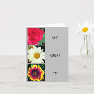 Glückliche Blume am Muttertag Grußkarte Karte