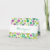 Glückliche Blume Dankeschön Karte (Vorderseite)