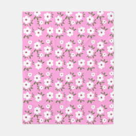 Glückliche Blume Fleecedecke