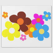 Glückliche Blume Geschenkpapier (Flach)