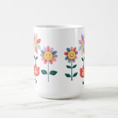 Glückliche Blume Kaffeetasse (Mittel)