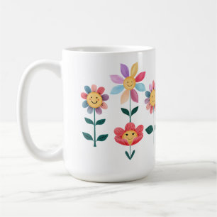 Glückliche Blume Kaffeetasse