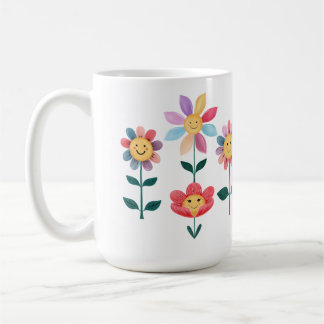 Glückliche Blume Kaffeetasse