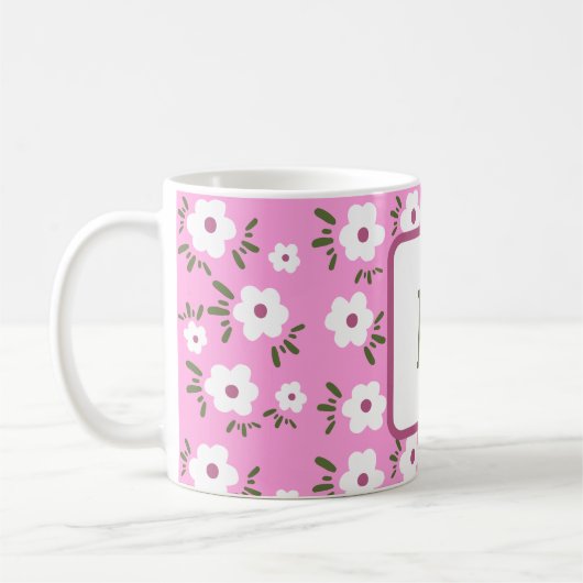 Glückliche Blume Kaffeetasse (Links)