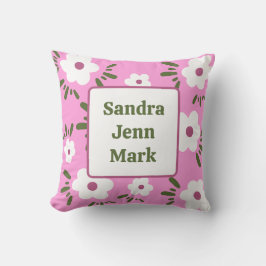 Glückliche Blume Kissen