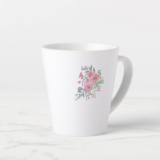 Glückliche Blume Kunst Milchtasse (Rechte Ecke)