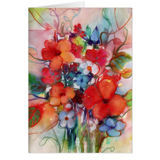 Glückliche Blume ・ Michelle Abrams - Karte (Vorne)