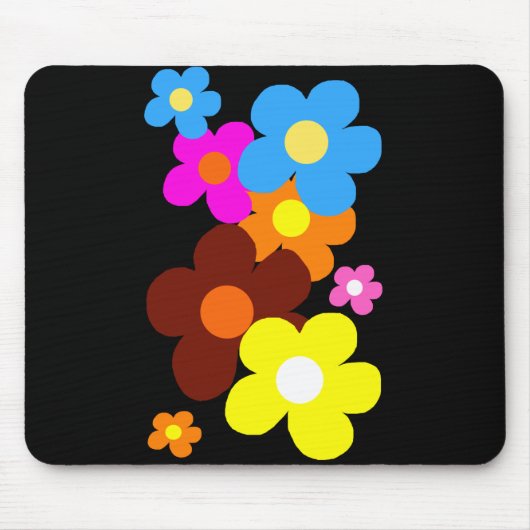 Glückliche Blume Mousepad (Vorne)