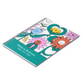 Glückliche Blume Notizblock (Linke Seite)