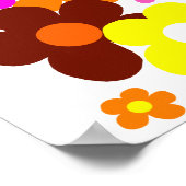 Glückliche Blume Poster (Ecke)