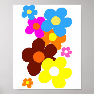 Glückliche Blume Poster
