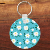 Glückliche Blume Schlüsselanhänger (Rückseite)