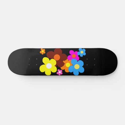 Glückliche Blume Skateboard (Horizontal)
