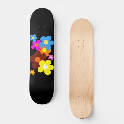 Glückliche Blume Skateboard (Vorderseite)