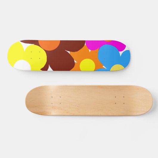 Glückliche Blume Skateboard (Horizontal)