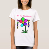 GLÜCKLICHE BLUME T-Shirt (Vorderseite)