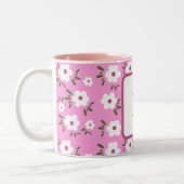 Glückliche Blume Zweifarbige Tasse (Links)