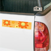 Glückliche Blumen Autoaufkleber (Auf Lkw)