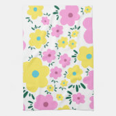 Glückliche Blumen Geschirrtuch (Vertikal)