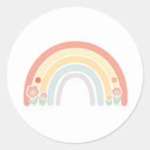 Glückliche Blumen Gesichter Pastell Regenbogen Gef