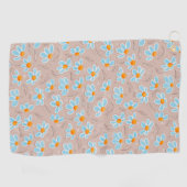 Glückliche Blumen  Golfhandtuch (Horizontal)