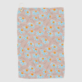 Glückliche Blumen  Golfhandtuch (Vorderseite)