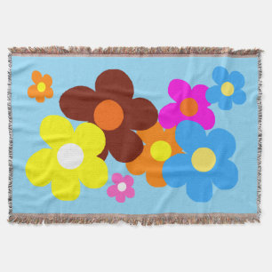 Glückliche Blumen Hellblauer Himmel Decke