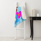 Glückliche Blumen Hellblauer Himmel Sherpadecke (Beispiel)