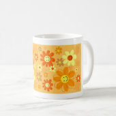 Glückliche Blumen Kaffeetasse (VorderseiteRechts)