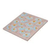 Glückliche Blumen Keramikfliese (Seite)