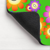 Glückliche Blumen-Tapete Mousepad (Ecke)