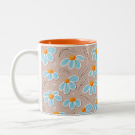 Glückliche Blumen Zweifarbige Tasse